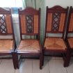 4 chaises paillées en chêne massif- style basques