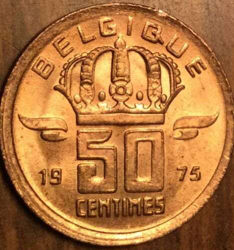 Vente 50 cents 1975 belgique : 6 pièces : 0,30 € pièce