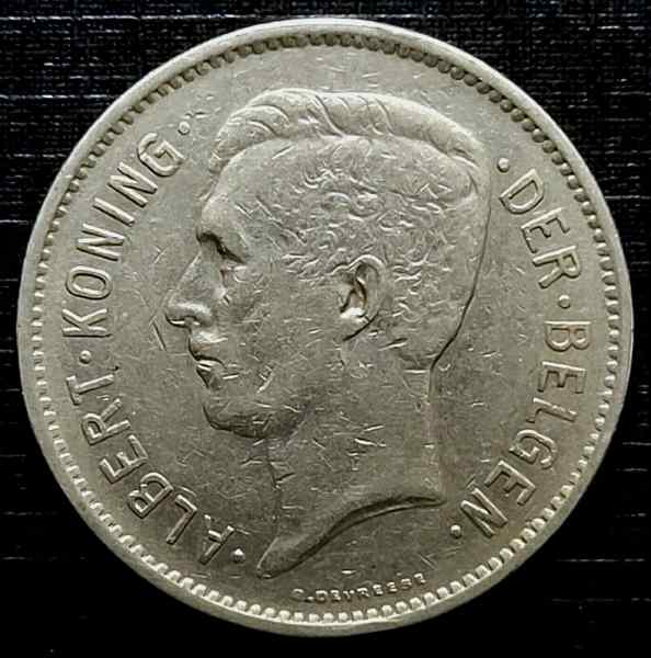 Belgique - 1932 (néerlandais) 5 francs