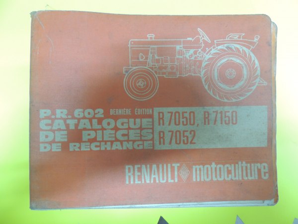 Catalogue de pièces détachées de tracteur renault
