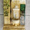 Vente Décoration murale relief, cadre fontaine et fleurs