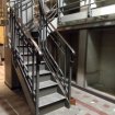 Escalier quart tournant acier avec garde corps aci