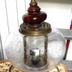Vente Lampe ancienne ronde - verre aspect gouttes d'eau