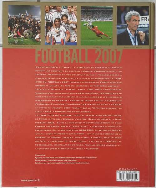 Vente Livre d'or du football 2007 - neuf