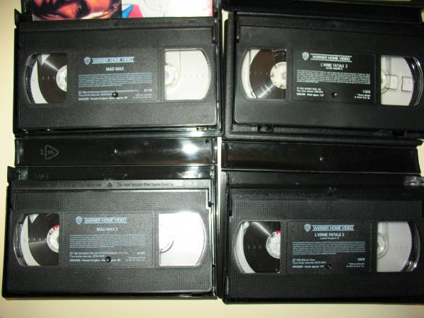 Vente Lot de k7(cassettes) vidéo avec mel gibson