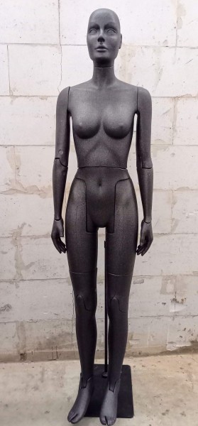 Vente Mannequin vitrine femme flexible noir
