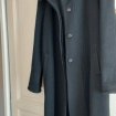Manteau noir, laine et cashmere