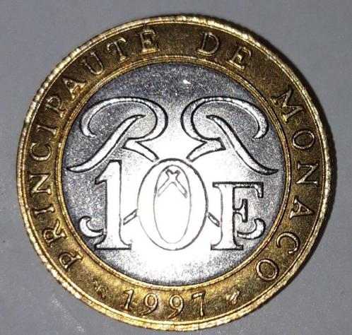 Monaco - 10 francs rainier iii 1997 : 5 €
