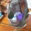 Petit miroir de table fer forgé - deco floral pas cher