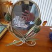 Vente Petit miroir de table fer forgé - deco floral
