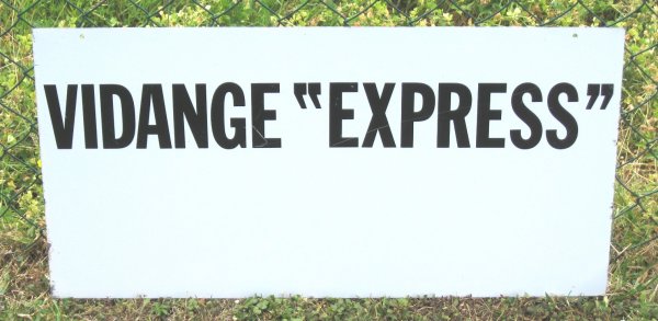 Vente Plaque publicitaire de garage vidange express