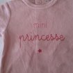 Pyjama rose mini princesse pas cher