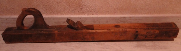 Varlope - rabot ancien à bois avec poignée