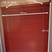 Store vénitien alu rouge ikea  140x180 pas cher