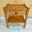 Vente Table chevet bois, tiroir, l.40 x p.33 x h.45 cm