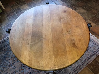 Vente Table de salon ronde en chêne massif