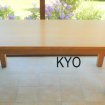 Table rectangulaire bois, 84x200 cm -très bon état