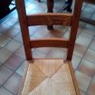 Table rectangulaire chêne avec 6 chaises pas cher