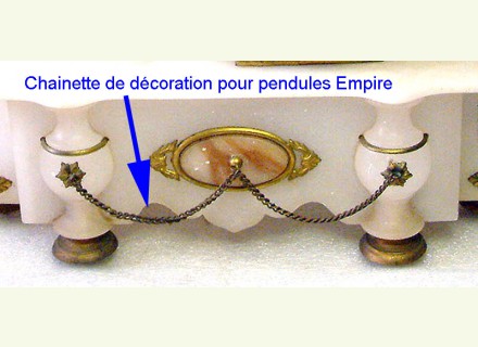 Chainette laiton pendules