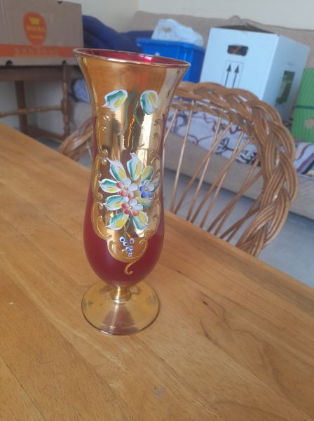 Vase en verre style oriental