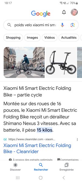 Vend xiaomi mi smart electric folding bike pas cher