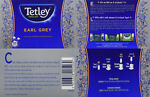 Vente tetley boite de 100 sachets tir press sans protect arome the earl grey 200 g... 