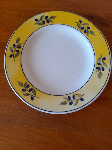 1 assiette &agrave; d&eacute;ssert - d&eacute;coration provence