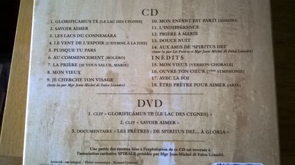 1 cd et 1 dvd les pretres pas cher