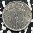 1 franc 1935 belgique : 8 pièces : 1 € pièce