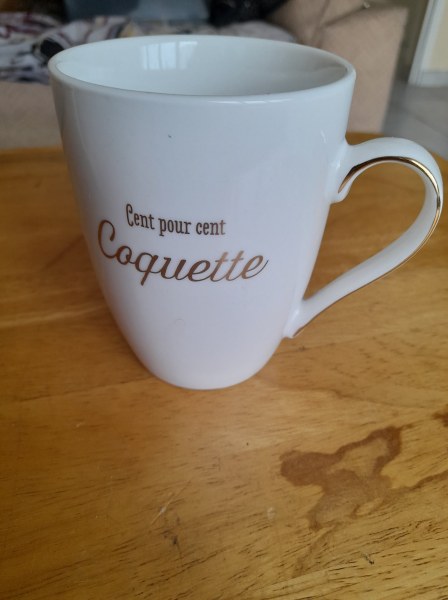 1 mug  " cent pour cent coquette "