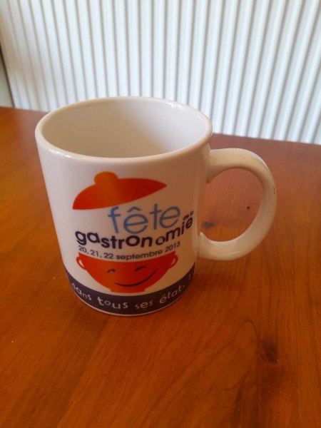 Annonce 1 mug publicitaire f&ecirc;te de la gastronomie -