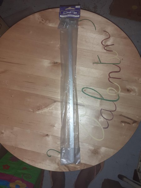 1 paquet de 2 tringles plates 50 cm