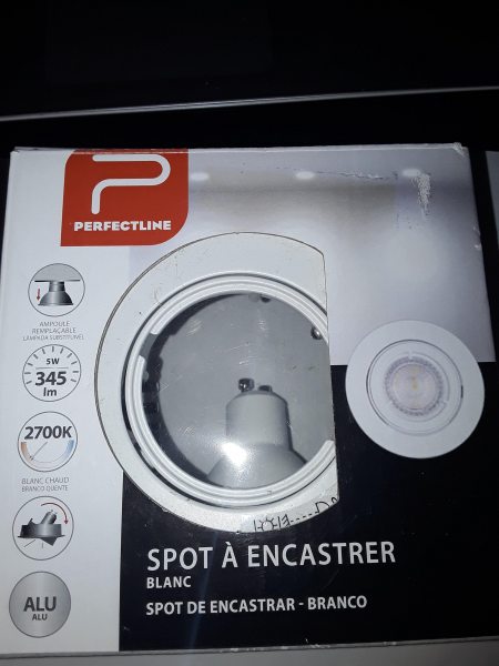 1 spot encastrable.gu10 5w ori bl bc