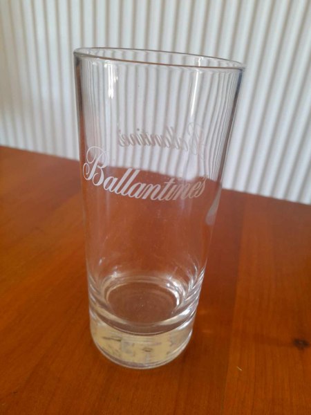 Vente 1 verre publicitaire ballantimes
