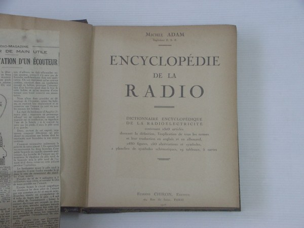 1 volume encyclopedie de la radio pas cher