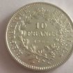 10 francs argent hercule piefort 1965 pas cher