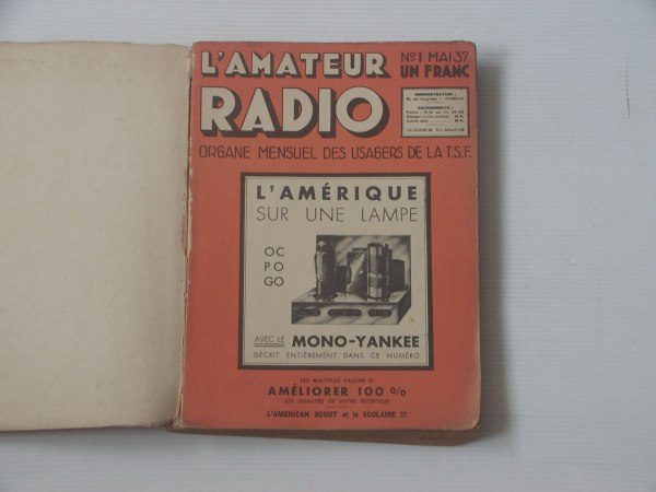 12 revues l'amateur radio 1937/1938