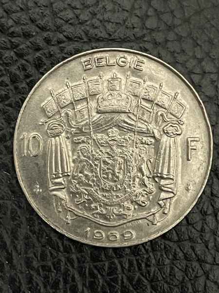 Vente 1969 10f francs belges pièce : 0,60 €