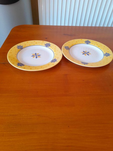 Annonce 2 assiette &agrave; d&eacute;ssert - arcopal