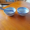 2 bols chinois et 1 cuillère chinoise en porcelain occasion