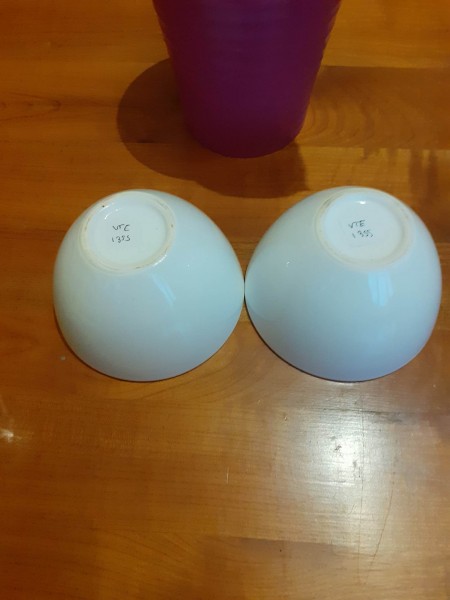 Vente 2 bols en céramique blanc -