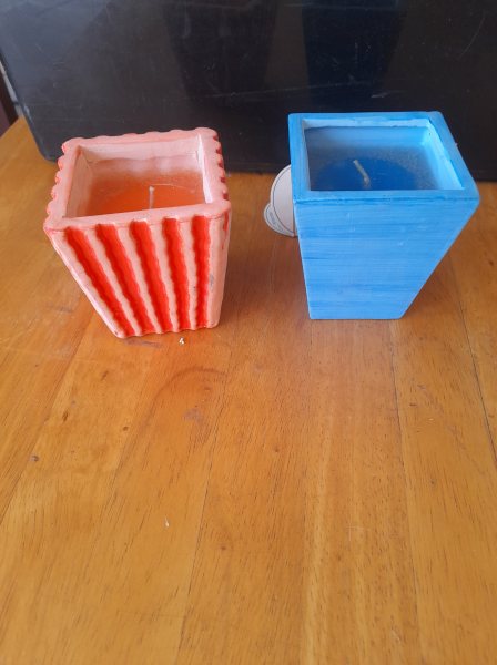 2 bougies décoratives