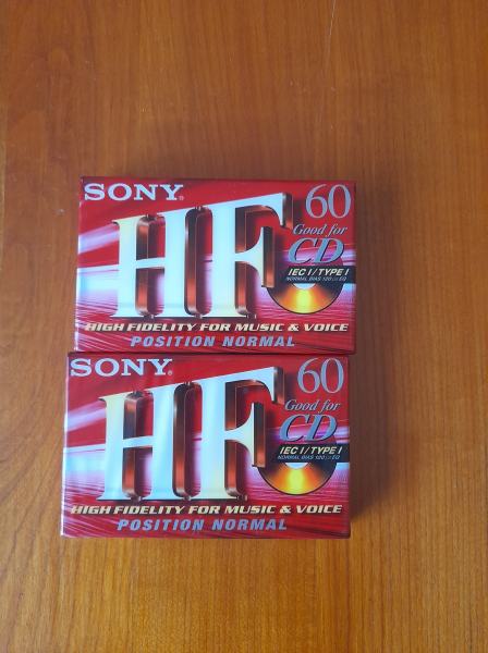 2 cassette audio vierge sony hf60 -  k7 neuf