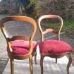 2 chaises louis-philippe