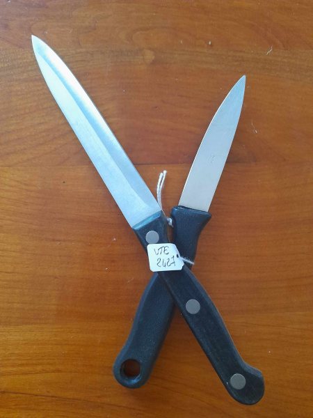 Vente 2 couteaux de cuisine  inox