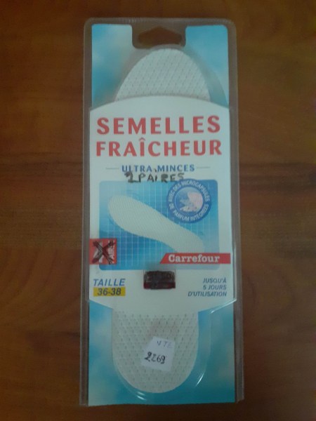 2 paires de semelles fraicheur p 36/38