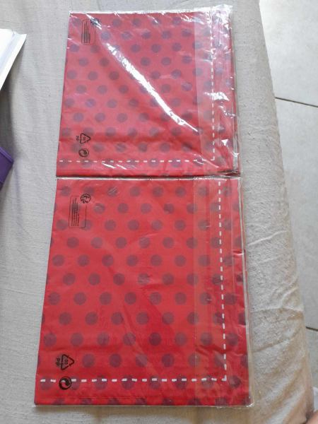 Vente 2 paquets de 2 serviettes galinette