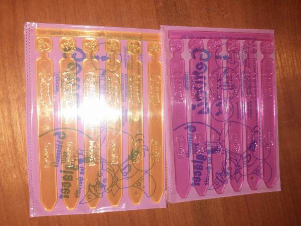 2 paquets de 6 batonnets de glace plastiques pas cher