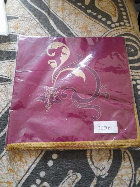 2 serviettes de table violet - d&eacute;co &eacute;toiles