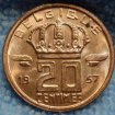 20 cents 1957 belgique : 14 pièces occasion